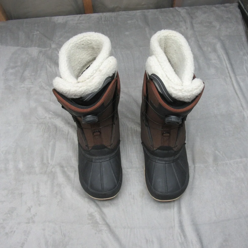 Head Operator Mens Snow Boots 13.5 Brown BOA Lace System Waterproof Winter Ski‎